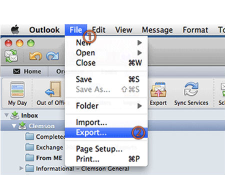 microsoft outlook web app email export